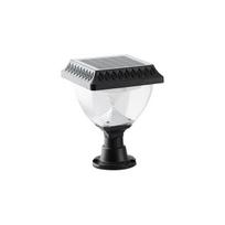 1,8W LED sodo šviestuvas, juodas, 3000-6000K, IP54, su saulės baterija, dimeriuojamas, valdomas nuotoliu
