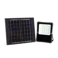 16W LED prožektorius su saulės baterija, juodas, 6000K