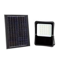 25W LED prožektorius su saulės baterija, juodas, 6000K