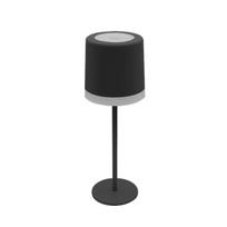 2,5W LED įkraunamas stalo šviestuvas, juodas, 2700-6000K, su saulės baterija, IP54, dimeriuojamas