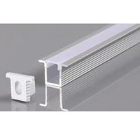 LED profilis su dangteliu ir užbaigimais, sidabro sp., 2m