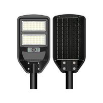 8W LED gatvės šviestuvas su saulės baterija, juodas, 6000K