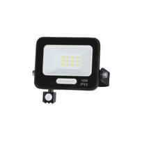 10W LED prožektorius su judesio davikliu, juodas, 6000K