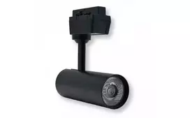12W LED akcentinis šviestuvas į vienfazius bėgelius OPTONICA, juodas, 4000K, 24°