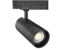 30W LED akcentinis šviestuvas į 3 fazių bėgelius OPTONICA, juodas, 3000/4000/5000K