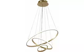 78W LED pakabinamas šviestuvas, 60cm, aukso sp., 3000K-6000K, dimeriuojamas