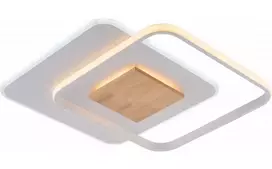 60W LED paviršinis šviestuvas, baltos/medžio sp., 3000K-6000K, dimeriuojamas