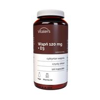Vitaler's Kalcis 120 mg + Vitaminas D3 - 120 kapsulių