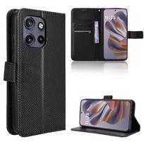 Flip Cover For Motorola Moto Edge 50 Neo Leather Case [Flip Vintage Leather] Wallet Shockproof Durable Retro Phone Case for Motorola Edge 50 Neo juoda