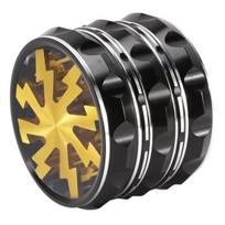 63MM Aliuminio Lydinio Žolelių Smulkintuvas su Skaidriu Dangteliu, Didelio Patvarumo, 4 Sluoksnių, Daugiafunkcis Rankinis Prieskonių Dozatorius, Metalinis Smulkintuvas 63mm violetinė