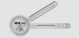 Baseline Plastic Absolute+Axis Goniometer - 360° Head - 12 inch Arms