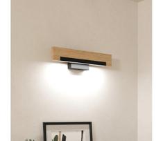 Eglo 901738-LED sieninis šviestuvas CAMACHO LED/9,6W/230V 3000K juoda/smėlio spalva