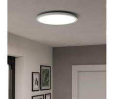 Eglo 901472 -LED RGBW Pritemdomas vonios šviestuvas ROVITO 18,5W/230V d. 38,9 cm IP44 baltos spalvos