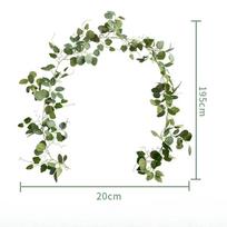 1,95 m dirbtinė citrinų girlianda Pavasarinė žaluma su citrinomis ir žaliais eukalipto lapais Citrinų vainikas priekinėms durims, vakarėlio stalui, vestuvių dekoravimui