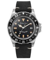 Mathey-Tissot Mathy Vintage Odinis Dirželis Juodas Ciferblatas Kvarcinis H900ALN Vyriškas Laikrodis juoda