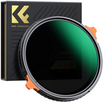 K&F Concept K&F 62MM ND4-ND64 (2-6 Stop) Variable ND Filter and CPL Circular Polarizing Filter 2 in 1 with 28 La