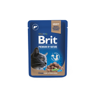 Brit Premium konservai katėms Liver for Sterilised 100g x24