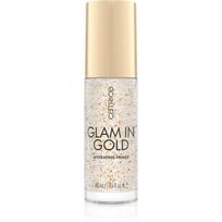 Catrice Glam In Gold Hydrating Primer Drėkinamoji makiažo bazė su 24 karatų auksu atspalvis 010 Oh My Goldness 30 ml