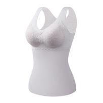 German Velvet Self-Heating Thermal Vest with Chest Pad - Silk Cashmere, Double-Sided, Thickened for Warmth M pilka