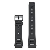 Juodas dervos laikrodžio apyrankė-dirželis Casio W-740 juoda