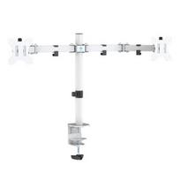 DELTACO GAMING WA86 Dvigubas monitoriaus laikiklis 13"-32" ekranams (baltas)