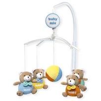 Karuselė muzikinė su minkštais žaisliukais Baby Mix BABY BEARS