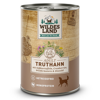 WILDES LAND Classic Adult konservai šunims su kalakutiena ir batatais 400 g