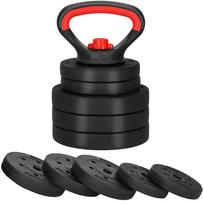 Reguliuojama sportinė gira su keičiamais svoriais 10 kg, Springos FA1673