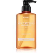 KUNDAL Beer Yeast Hair Loss Relief Shampoo stimuliacinis gaivinamasis šampūnas nuo plaukų slinkimo aromatas Herb Mint 500 ml