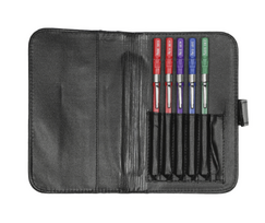 Daugkartinių monofilamentų rinkinys (5 vnt.) Baseline fold-top monofilament, hand set of 5 with case