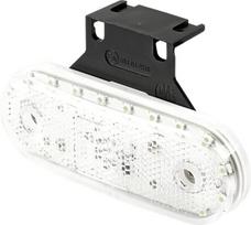 Gabaritinė lemputė LED, stačiakampė, 12/24V, skaidri, tvirtinama varžtais, 114x25x40mm,