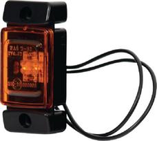 Gabaritinė lemputė LED, stačiakampė, 12/24V, oranžinė, tvirtinama varžtais, 72x32mm,