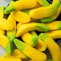 Cukruoti zefyriniai bananai su želė įdaru, 1 kg