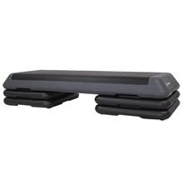 Aerobikos step platforma, juoda ir pilka, 3 aukščiai, Springos FA0107