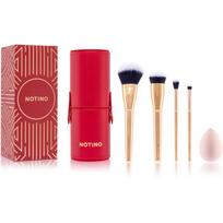 Notino Gift Set Make-up Brushes and Sponge Gift Set makiažo šepetėlių rinkinys su dėklu