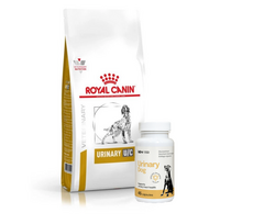 ROYAL CANIN Urinary U/C Low Purine UUC18 2kg + LAB-V Urinary Dog - Pagalba šunims sergant šlapimo takų infekcija 45 kapsulės