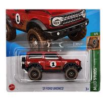 Hot Wheels Mainline Modeliukas 21 Ford Bronco red short card (yra Sandėlyje)