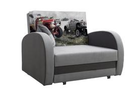 Miegamasis fotelis Lola Jeep, pilka/grafito