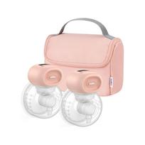 Nuliie dvigubas belaidis pientraukis YM-8806 Pink su krūties gaubteliais