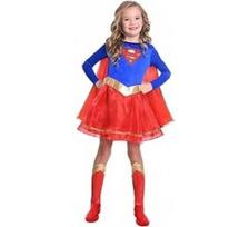 Ecost Prekė po grąžinimo Amscan - Vaikiška Kostiumas Supergirl, Suknelė, Šalmas, Kojinės, Superheroj