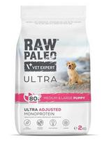 VETEXPERT Raw Paleo Ultra Pork Medium  and  Large Puppy - sausas maistas šunims - 2kg