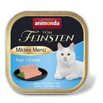 ANIMONDA Vom Feinsten Mildes Menu Turkey and trout - šlapias kačių maistas - 100g