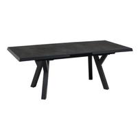 Prailginamas lauko stalas MURCIA NEGRO 163/203 cm