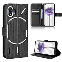 Atverčiamas dėklas Nothing Phone1/Nothing Phone 1 Odinis dėklas [Atverčiamas Retro Oda] Atsparus smūgiams Patvarus Retro telefono dėklas Nothing Phone 1/Phone1 juoda