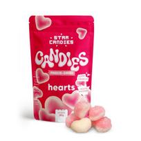 Šaltyje džiovinti saldainiai STAR CANDIES ŠIRDELĖS, 30 g