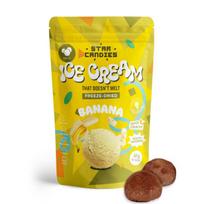 Šaltyje džiovinti bananiniai ledų burbulai STAR CANDIES, 50 g