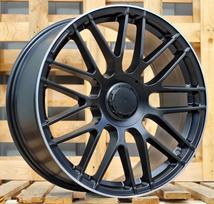 Ratlankis RACINGLINE B1268 R18x8 5x112 ET 45 CB 66.6 (Black Half Matt Polished Lip) (770 kg)