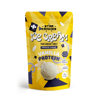 Šaltyje džiovinti vanilės skonio proteininiai ledai STAR CANDIES, 50 g
