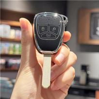 Raktų pakabuko dangtelis Jeep Wrangler/Compass 2007-2018/Dodge Ram/Durango 2007-2009 Caliber 2007-2012 Nitro 2007-2011 Dakota 2008-2011 juoda