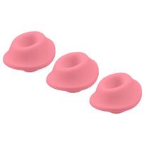 Womanizer Premium Eco - papildomų antgalių rinkinys - rožiniai - 3 vnt